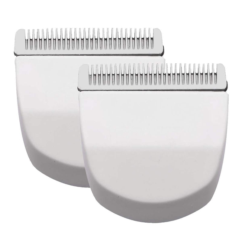 2PCS White Professional Peanut Clippers/Trimmers Snap On Replacement Blades #2068-300-Fits Compatible with Peanut Hair Clipper 2PCS white