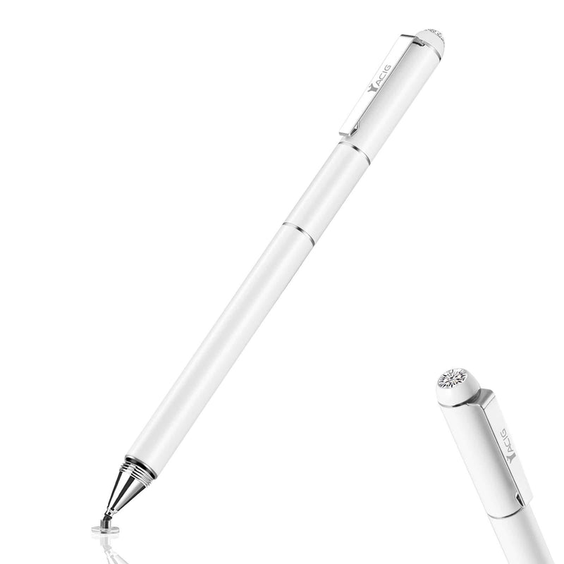 Stylus Pens for Touch Screens, Yacig High Sensitivity Universal Touch Screen Capacitive Stylus Compatible with iPhone iPad Kindle Touch Android Microsoft All Capacitive Touch Screens, White