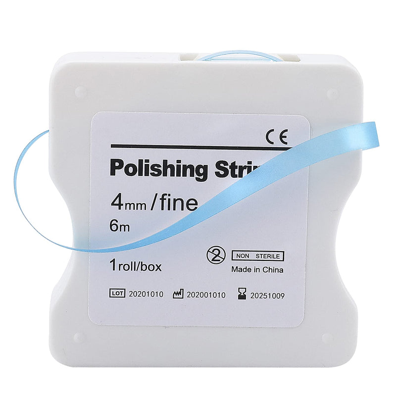 faruijie Dental Polishing Strip - Dental File for Teeth Sanding Grinding Deep Teeth Cleaning Tool Teeth Abrasive Finishing Strip Dental Care 4mm x 6M 1Roll Roll-Blue