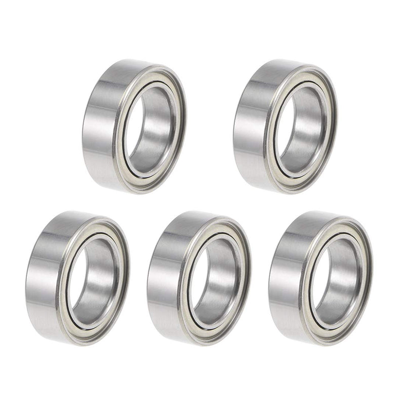 uxcell MR63ZZ Ball Bearing 3x6x2.5mm Double Shielded Mini Deep Groove Bearings 5pcs