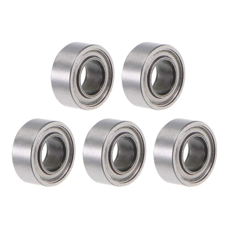 uxcell SMR63ZZ Stainless Steel Ball Bearing 3x6x2.5mm Shielded MR63ZZ Bearings 5pcs