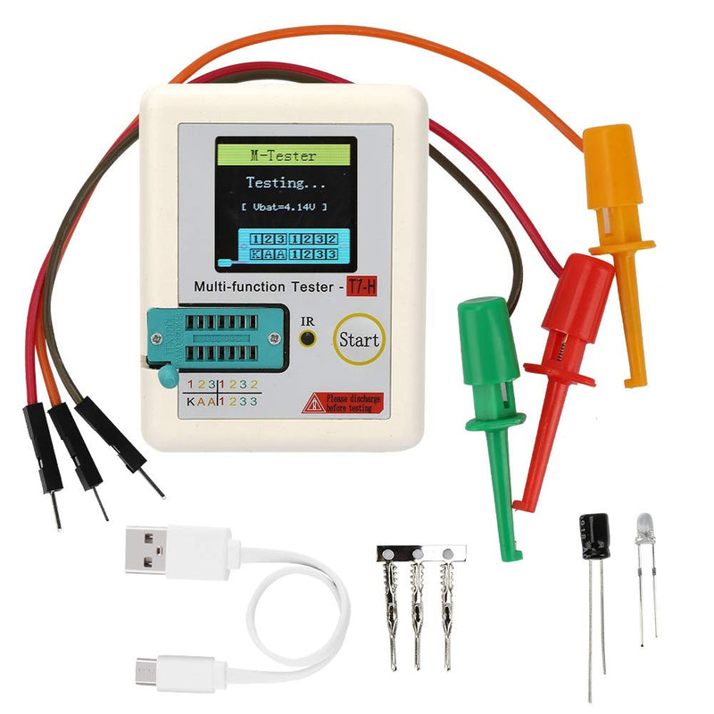 TC-T7-H TFT Transistor Tester Diode Triode Capacitance Graphic Display Multifunction Automatic Calibration Detector