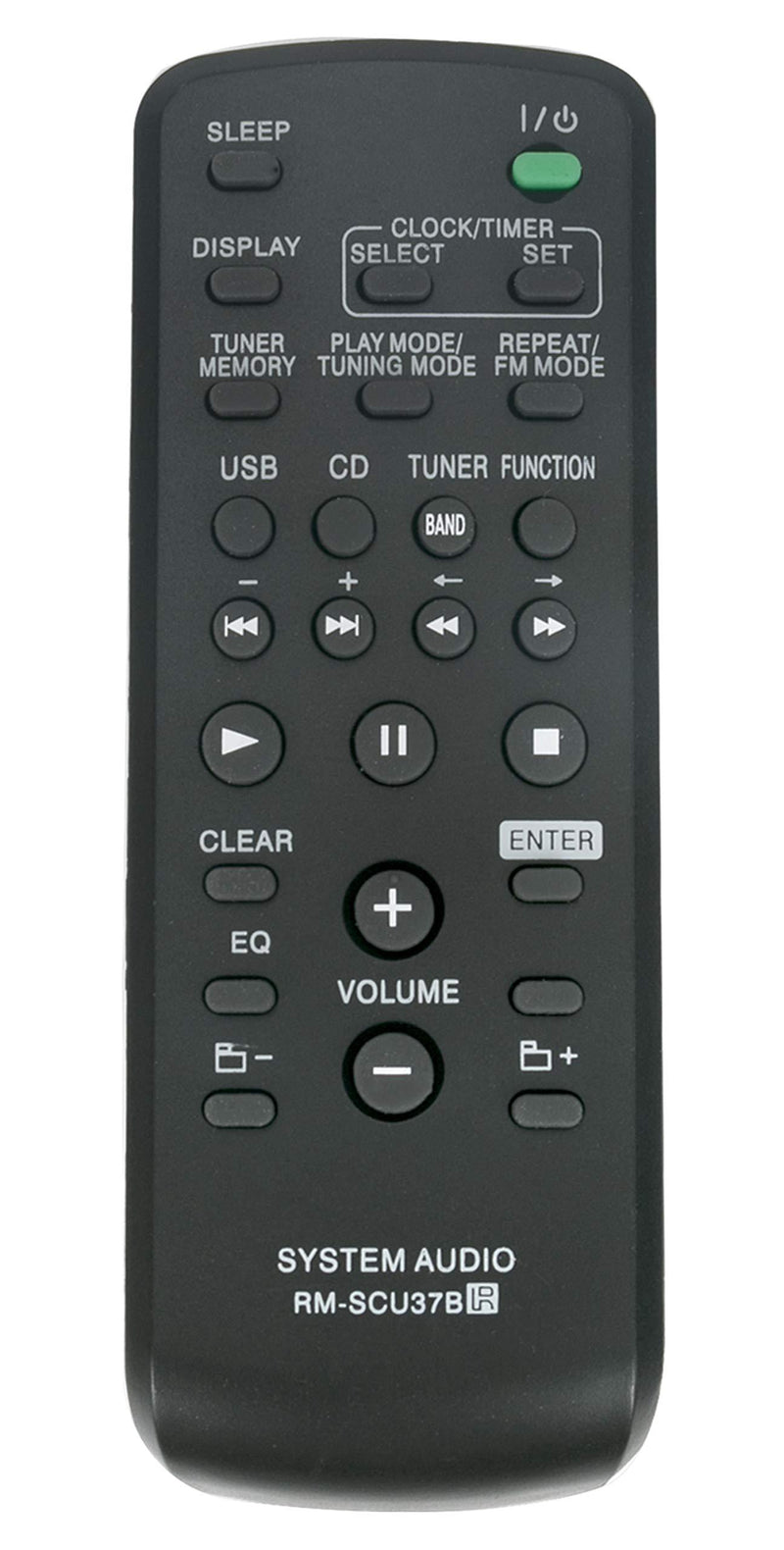 RM-SCU37B Replaced Remote fit for Sony Mini HI-FI Component System LBT-SH2000 SS-SH2000 CMT-BX3 CMT-BX30R HCD-CBX3 HCD-BX30R LBT-SH2000 RM-SCU37 CMT-FX205 CMT-FX200 MHC-EX700 MHC-EX600 MHC-EX99