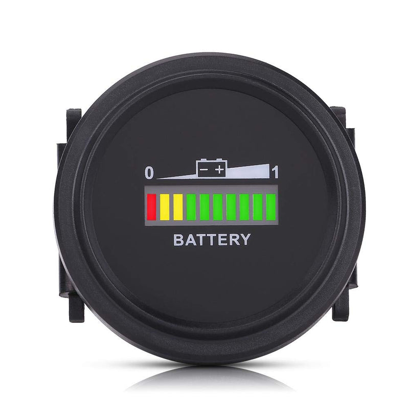 Golf Cart Battery Indicator 12V/24V/36V/48V/72V LED Digital DC Electricity Indicator Meter DC Battery Gauge Fit for Golf Cart