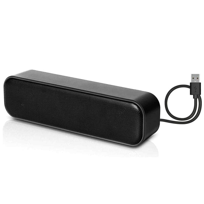 HONKYOB USB Computer Speakers,Laptop Speakers Wired USB Powered,Portable Mini Sound Bar PC Speakers for Windows PC,Desktop Computer,Laptops and Checkout Counter with Stereo Sound H058