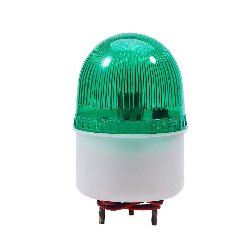 Othmro Warning Light Bulb Industrial Signal Tower Lamp Plastic Electronic Parts Flashing No Sound 220V LTE-2071 Green 1pcs LTE-2071;220V