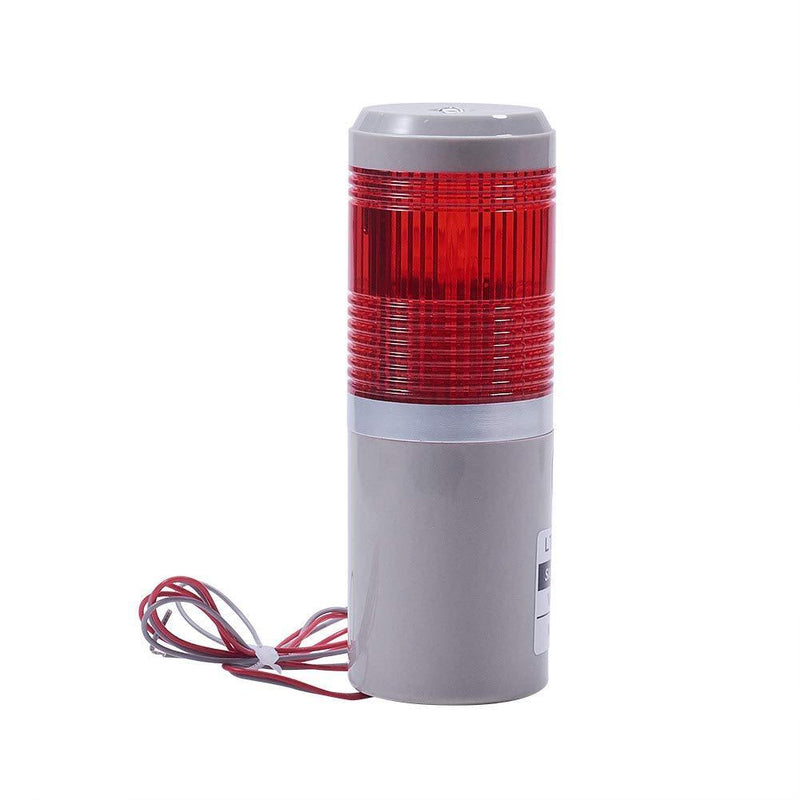 Othmro Tower Lights Industrial Warning Lights Andon Lights Indicator Lamp Beacon Continuous Light 12 Volt 3 Watt 1 Level (no Buzzer) 1pcs Red TB50-1T-E;12V