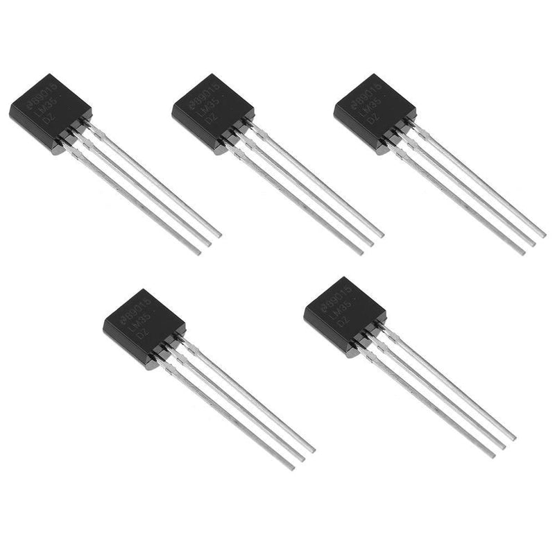 Bridgold 5pcs LM35DZ LM35 Analogue Precision Centigrade Temperature Sensor IC,To-92