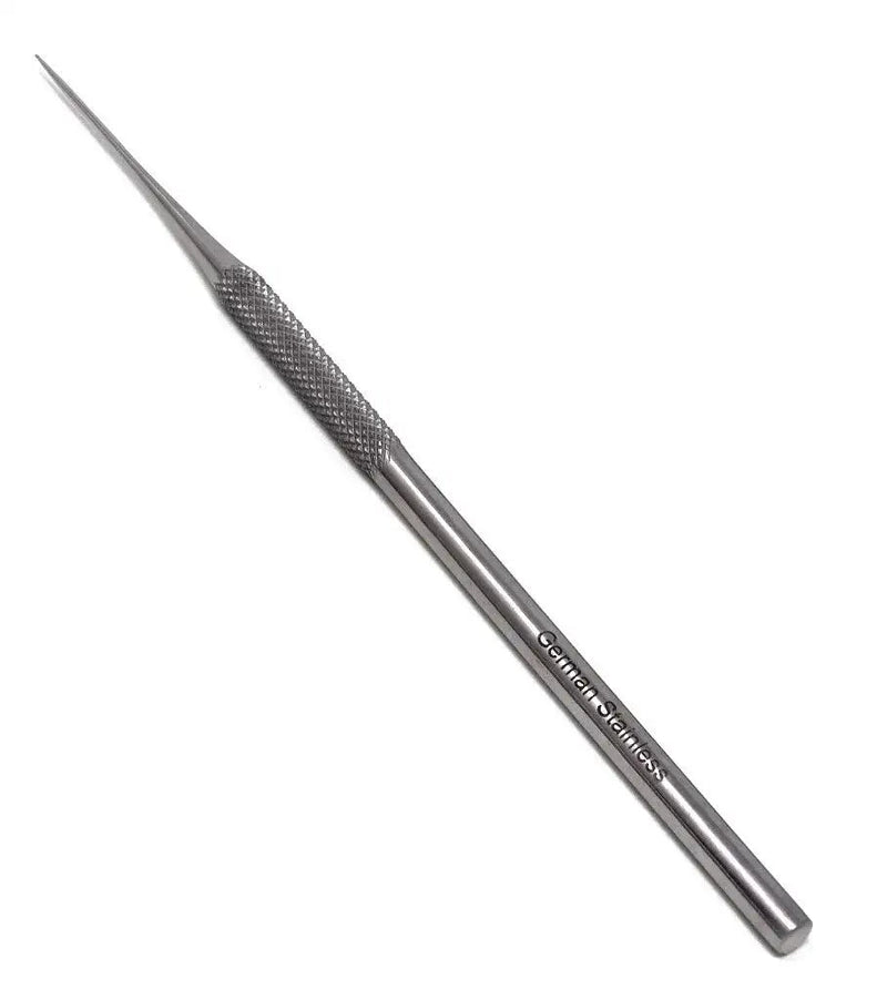 Single Ended Micro Fine Straight Dissecting Needle #1, Stainless Steel 5.5" (14cm)