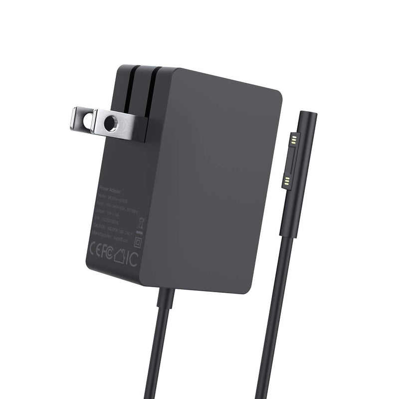 Surface Go Charger, AYNEFF 24W 15V 1.6A Surface Charger Wall Power Supply Compatible with Microsoft Surface Go Surface Pro 6/ Pro 5/ Pro 4/ Pro 3, Surface Laptop, Power Cable 5.9ft Folding Compact