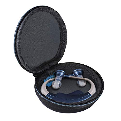 TUDIA EVA Empty Case for Hearing Aids Compatible with Britzgo Digital Hearing Aid Amplifier, MEDca Sound Amplifier, Hard Storage Travel Portable Carrying Case [Case ONLY, Device NOT Included]