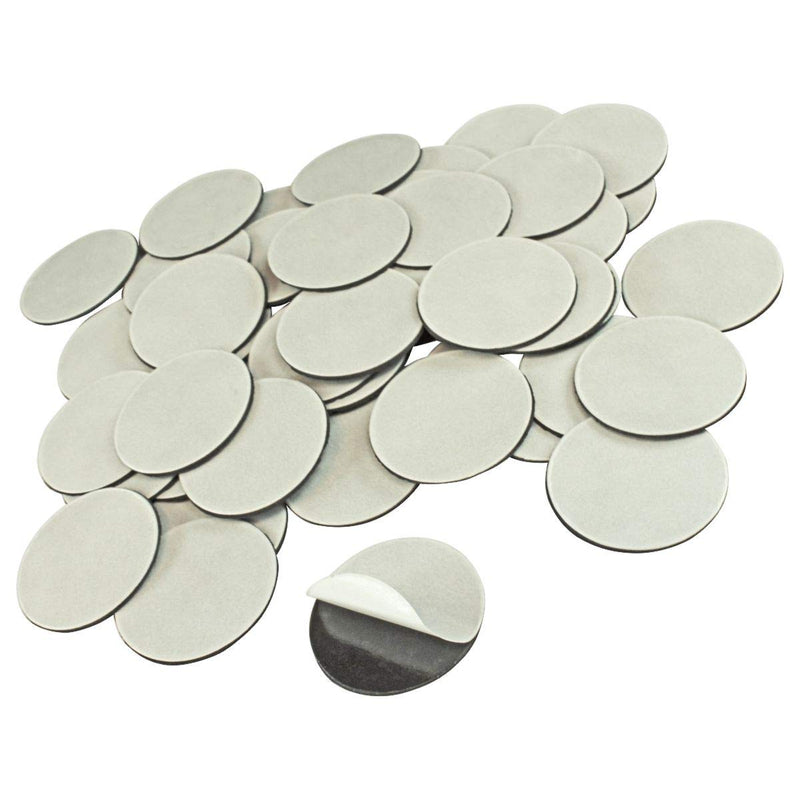 LITKO 25mm Circular Heavy Duty Flexible Magnet with Adhesive Backing (50)