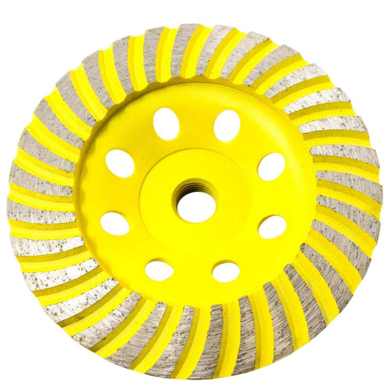 Stadea CWD102H 4.5" Diamond Cup Wheel - Turbo - Series Standard C - 5/8"11 T - Yellow