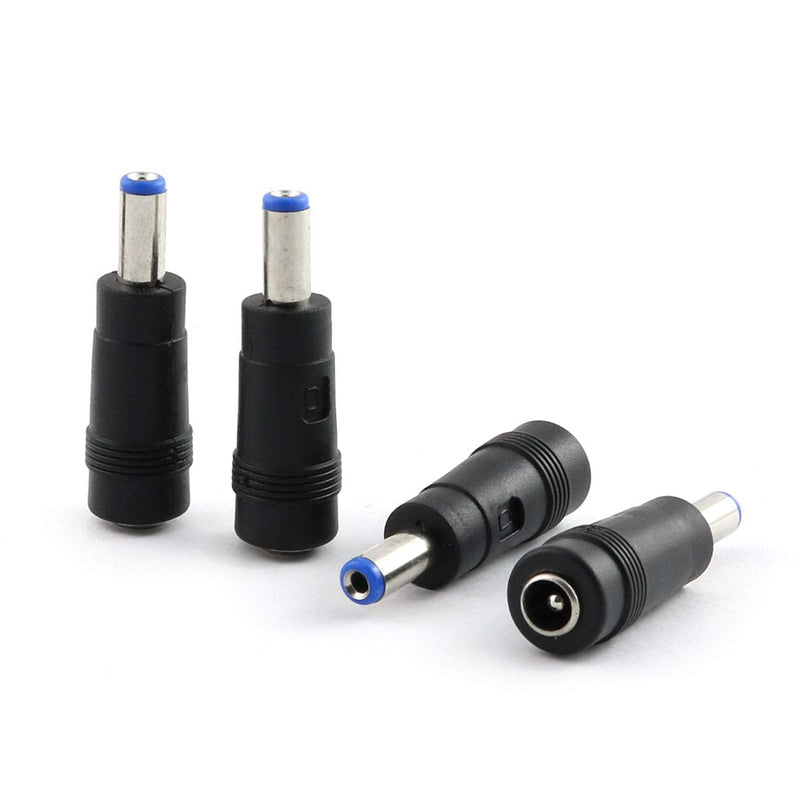 ZYAMY 10pcs DC Power Adapter 5.5x2.1mm Female Jack to 5.5x2.1mm Male Plug Electrical Socket Adapter Plug Converter BLUE
