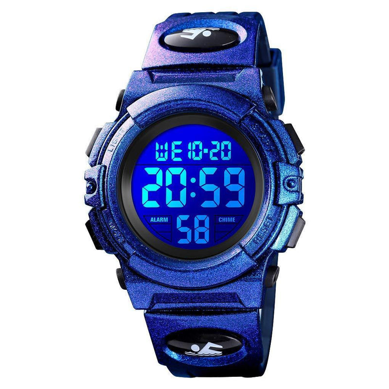 Boys Watch Digital Sports Waterproof Electronic Childrens Kids Watches Alarm Clock 12/24 H Stopwatch Calendar Boy Girl Wristwatch Dark Blue