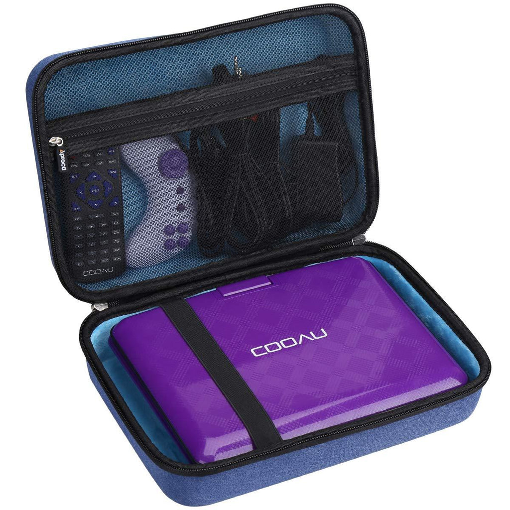 Aproca Hard Storage Travel Blue Case， for COOAU 11.5" / 12.5" Portable DVD Player