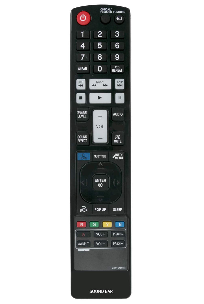 AKB73775701 Replace Remote Control Work for LG SoundBar NB3730A NB3732A NB3740 NB3740NB S33A1-D S34A1-D NB3730A-NB NB3730ANB