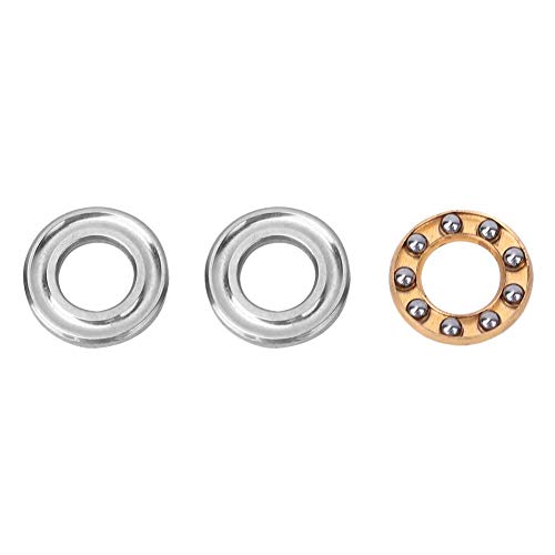 10Pcs Miniature Bearing , Thrust Ball Bearing Bearing Steel Miniature High Precision Flat Steel Bearings Set Plane Thrust Ball Bearing ,for Equipment Maintenance (F5-12M 5*12*4mm)