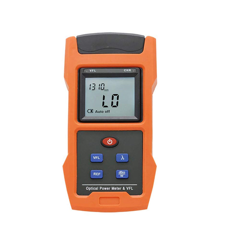 Optical Power Meter Combined with 10mw (8-10km) Visual Fault Locator Function, Fiber Light Tester with Rechargeable Battery and USB Charge Port