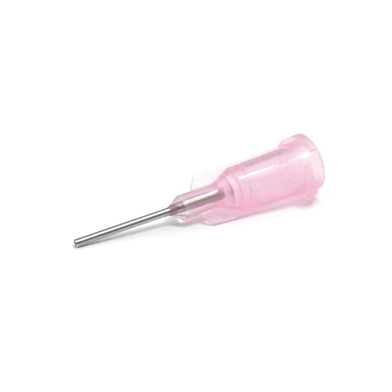 SANANTS - 20GA 1/2 Inch Dispensing Needle - Blunt Tip Luer Lock - Fluid Manifold Channel - 50 PCS,Pink
