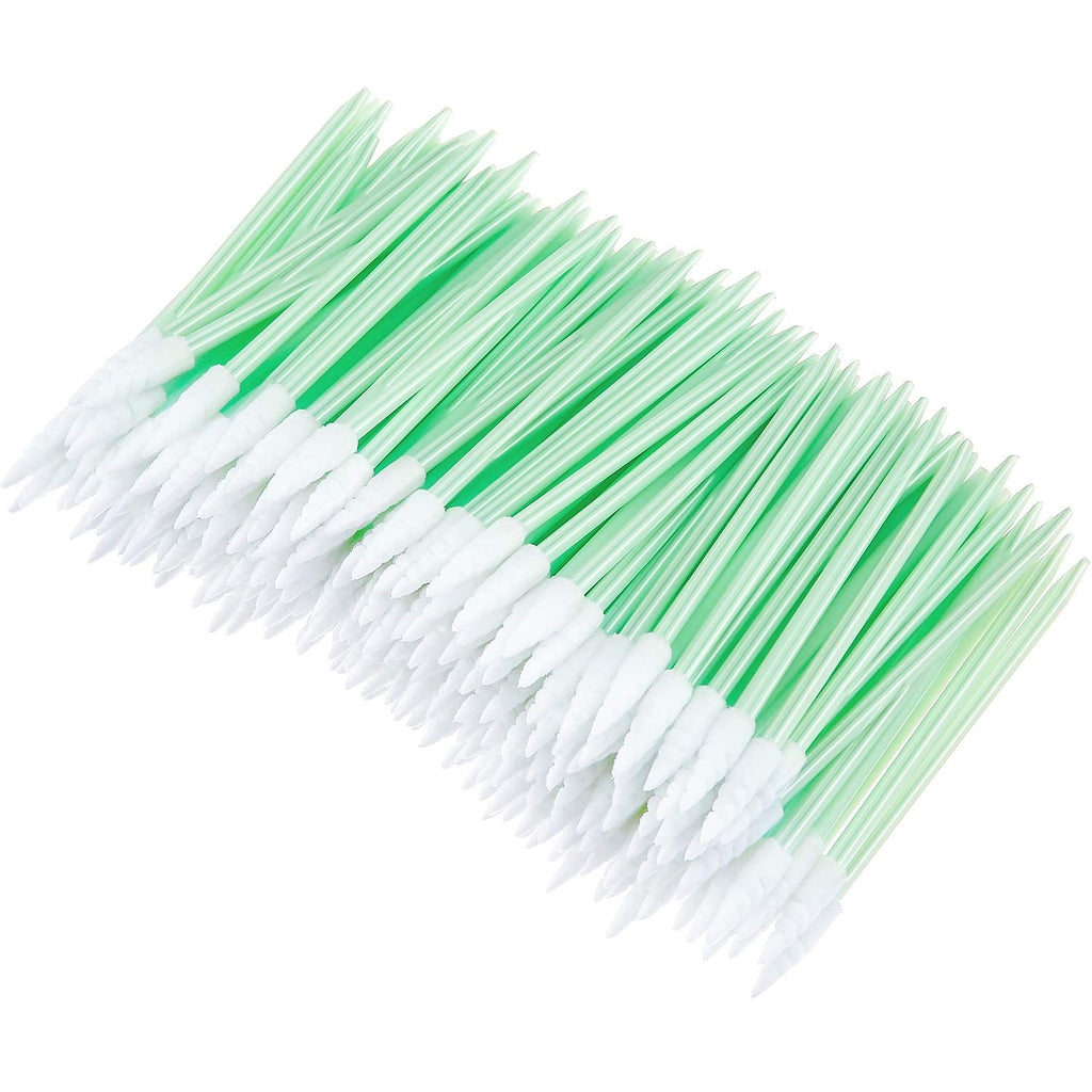 200 Pieces Foam Cleaning Swab Sticks Foam Tip Cleaning Swabs Sponge Stick for Inkjet Printer, Print Head, Camera, Optical Lens, Optical Equipment (Spiral Tip)