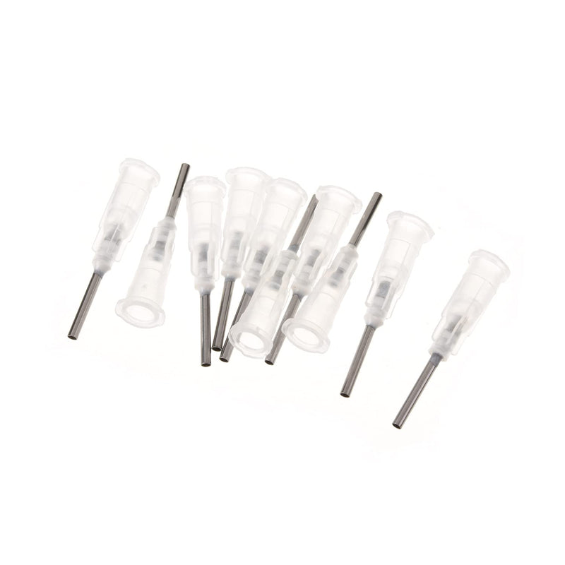 Utoolmart Industrial Dispensing Needle, Industrial Grade Blunt Needle, Stainless Steel Precision Applicator, 17G, Transparent Color, 10pcs Transparent 17G