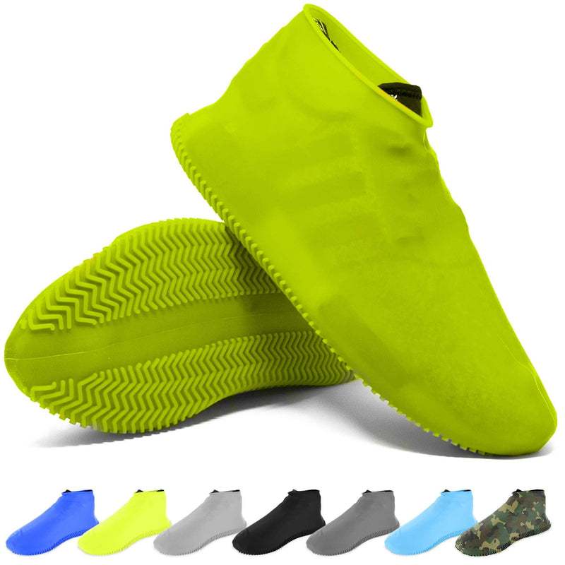 BAYI -Waterproof Shoe Cover Rain Shoe Covers Reusable Silicone Magic Shoe Running Cover Rubber Protector Small Yellow