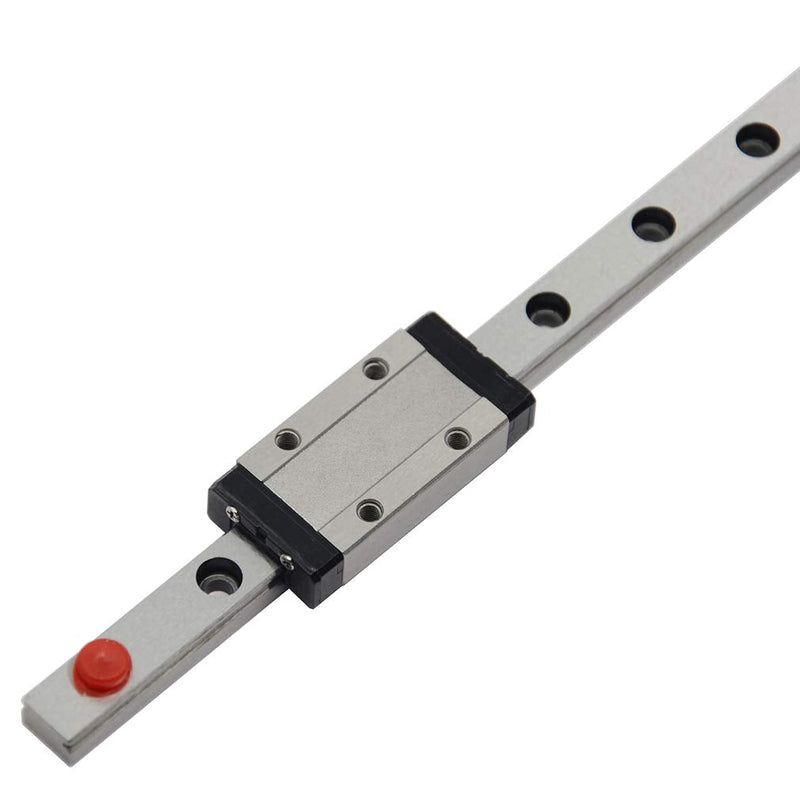 ReliaBot 200mm MGN9 Linear Rail Guide with MGN9H Carriage Block for 3D Printer and CNC Machine Rail + MGN9H