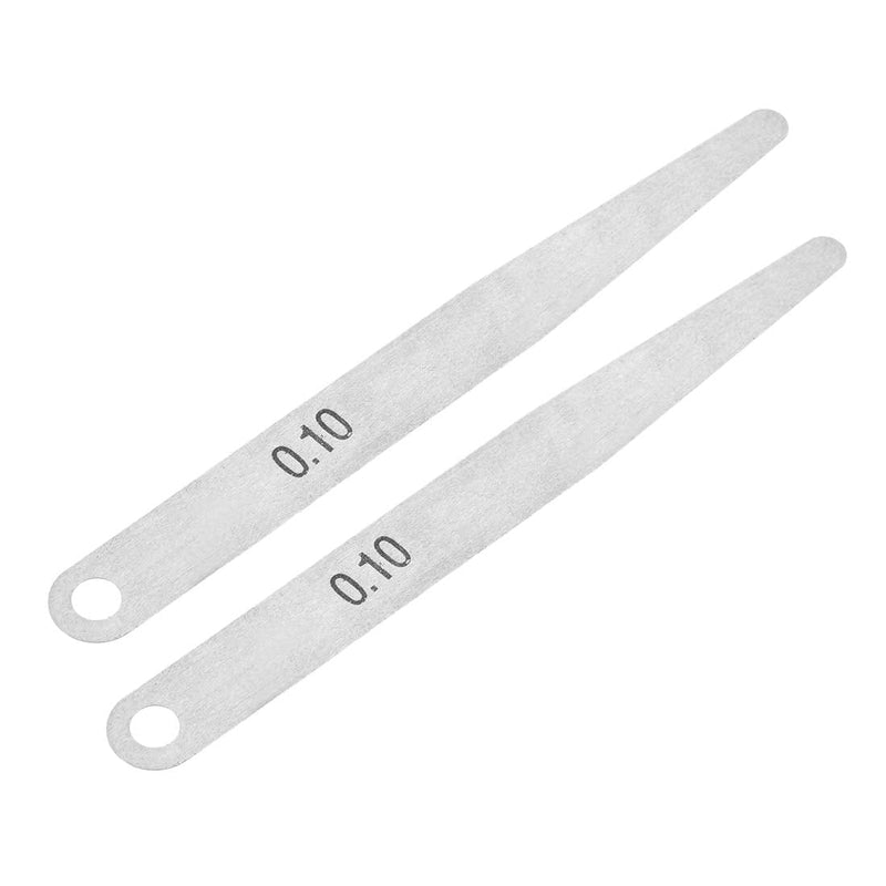 uxcell Metric Thickness Feeler Gauge 0.1mm Stainless Steel Measuring Tool for Gap Width 2pcs
