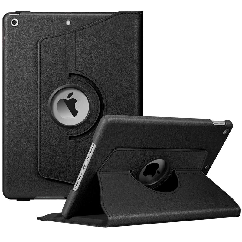 Fintie Rotating Case for New iPad 8th Gen (2020) / 7th Generation (2019) 10.2 Inch - [Built-in Pencil Holder] 360 Degree Rotating Smart Protective Stand Cover with Auto Sleep/Wake, Black