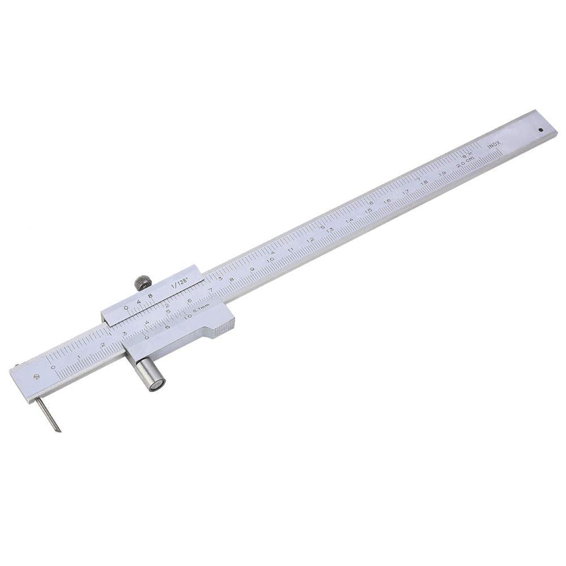 Parallel Crossed Caliper, 0-200mm Parallel Crossed Vernier Caliper, Stainless Steel Parallel Crossed Vernier Caliper Marking Gauge