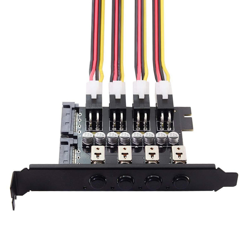 Xiwai 4 Hard Disk Control System Intelligent Control Management System HDD SSD Power Switch with PCI Bracket