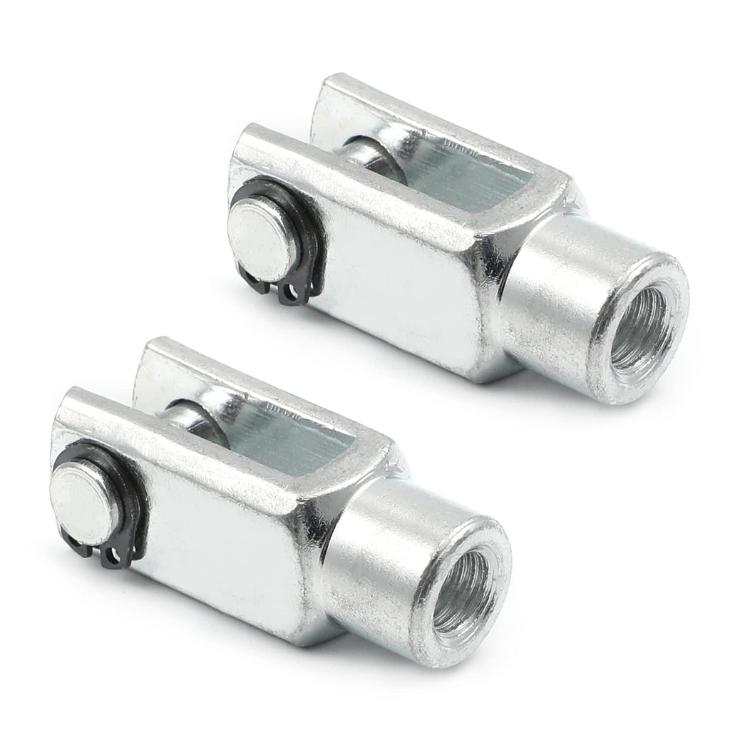 Othmro 2pcs Air Cylinder Rod Clevis End 40mm Length M8x1.25 Female Thread Y Connector