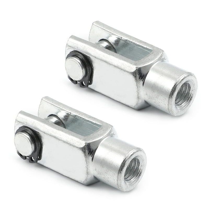 Othmro 2pcs Air Cylinder Rod Clevis End 40mm Length M8x1.25 Female Thread Y Connector