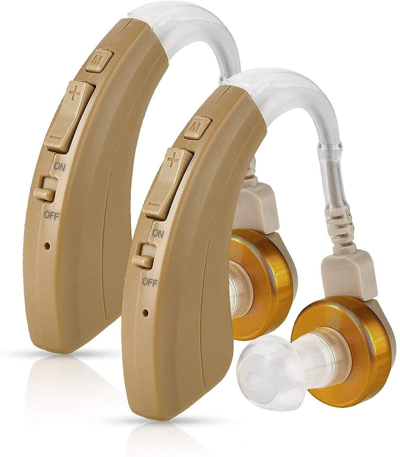 Digital Hearing Amplifier Pair - Behind The Ear Left & Right BTE Personal Sound Hearing Amplifier by MEDca