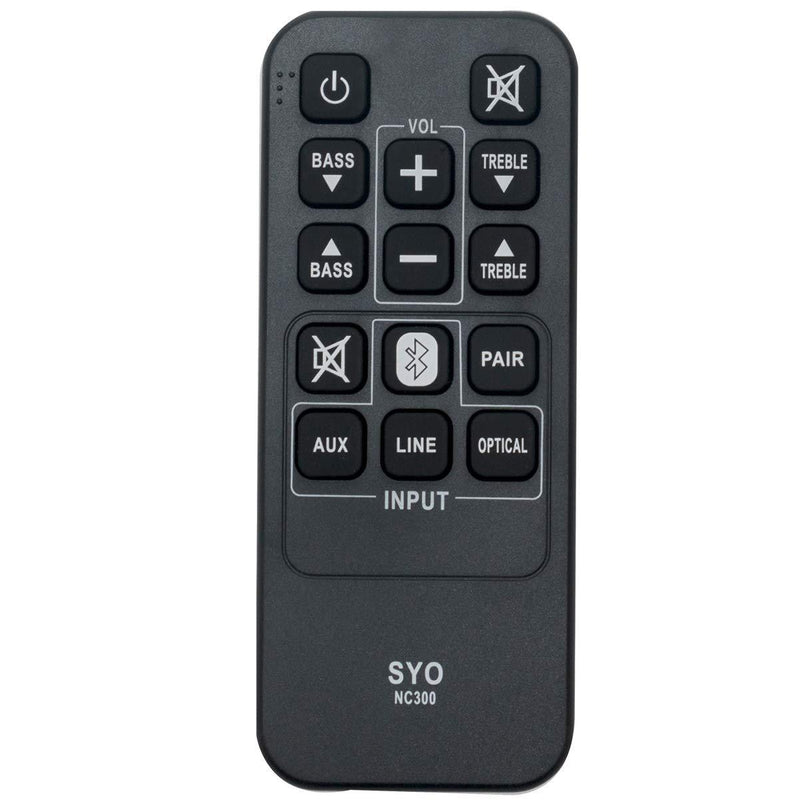 NC300 NC300UH Replacement Remote Control Applicable for Sanyo FWSB405FS FWSB405F Soundbar Home Audio System