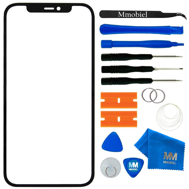 MMOBIEL Front Glass Repair Kit Compatible with iPhone 11-6.1 inch 2019 - Lens Screen Replacement Repair Kit - Incl. Toolkit - Black