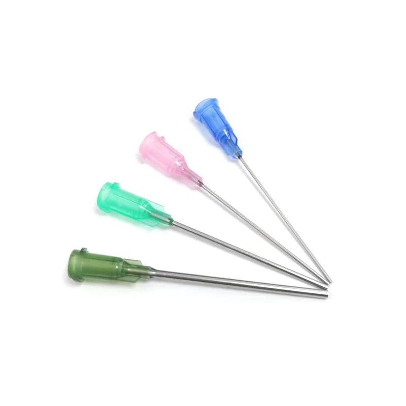 SANANTS - 1.5 Inch Synthetical Blunt Tip Dispensing Needle with Luer Lock - 4 Different Sizes，20 PCS