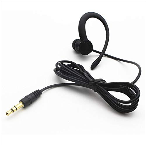 Single Side Earbud Headphones Stereo in-Ear Earphone Ear Hook Earpiece for iPhone Android Smartphones MP3 Players