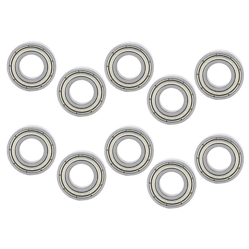 688Z Ball Bearing 8mm x 16mm x 5mm 3D Printer Accessories Double Shielded Deep Groove Bearings for V Slot NEMA 23 Motor L inear Guide Silver Metal Pack of 10