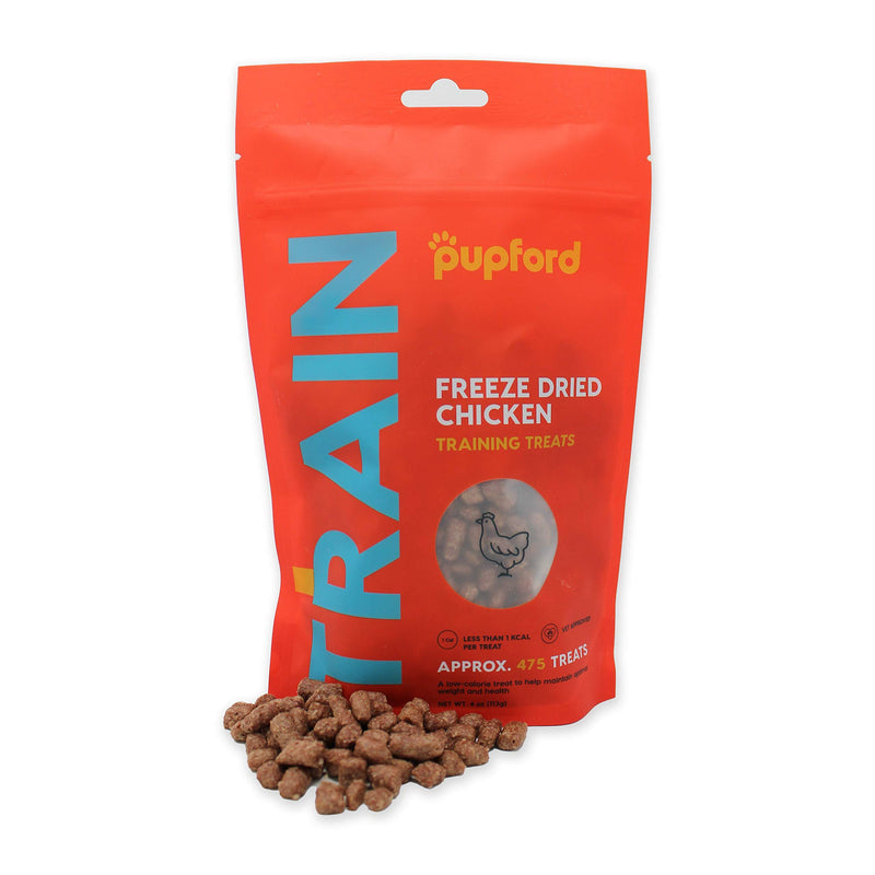 Freeze-Dried Training Treats from Pupford - 475+ Treats Per Bag, Low Calorie, The Perfect High Value Training Reward (Comes in Beef Liver & Sweet Potato) (Chicken) Chicken