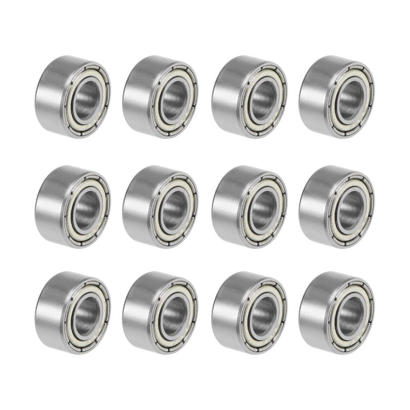 uxcell 685ZZ Deep Groove Ball Bearings Z2 5mm X 11mm X 5mm Double Shielded Carbon Steel 12pcs 5mmX11mmX5mm 12