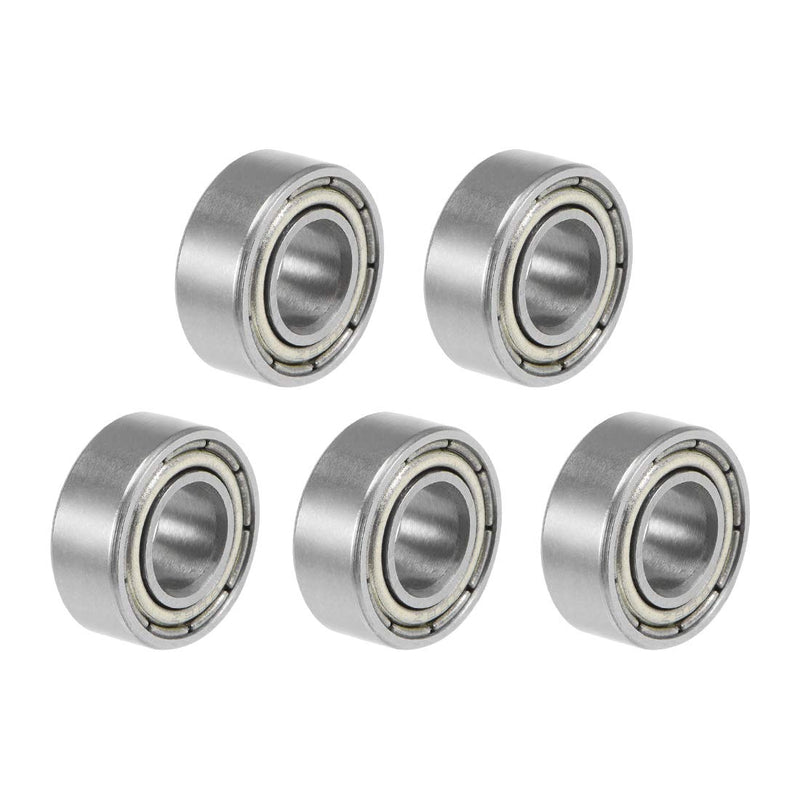 uxcell 686ZZ Deep Groove Ball Bearings Z2 6mm X 13mm X 5mm Double Shielded Carbon Steel 5pcs 6mmx13mmx5mm