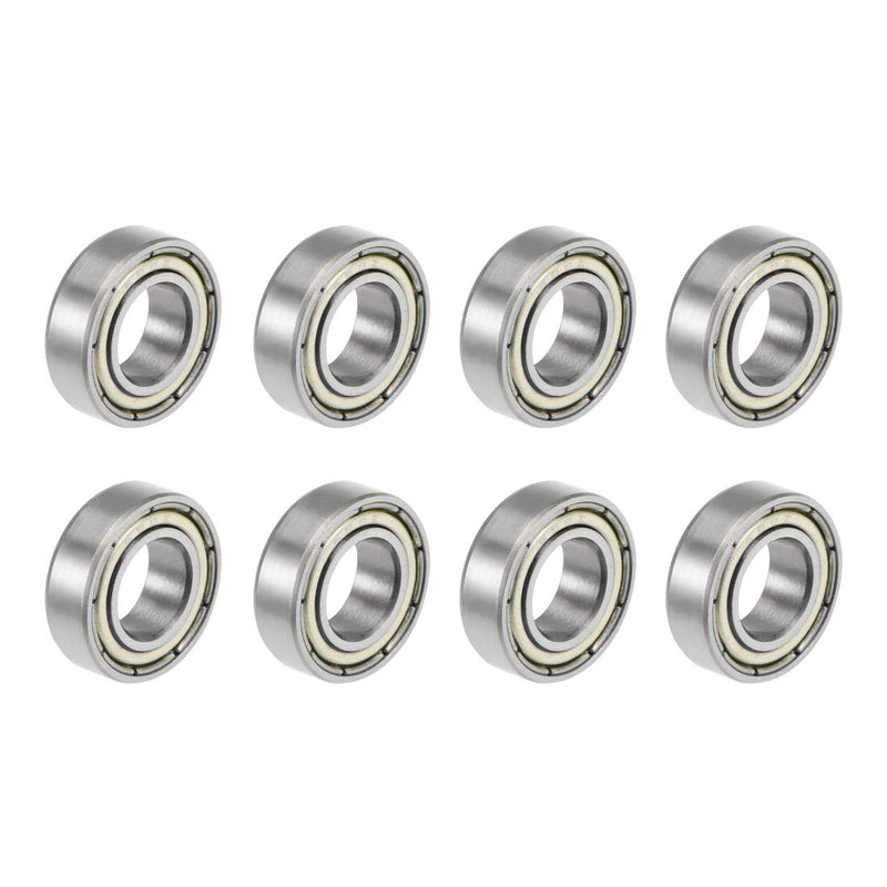 uxcell 688ZZ Deep Groove Ball Bearings Z2 8mm X 16mm X 5mm Double Shielded Carbon Steel 8pcs 8mmx16mmx5mm