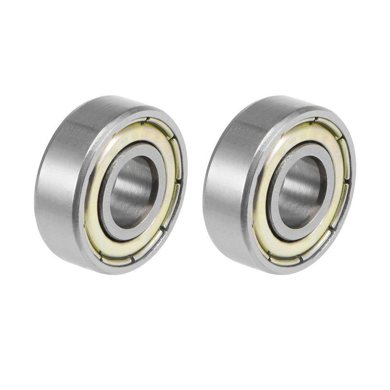 uxcell 696ZZ Deep Groove Ball Bearings Z2 6mm X 15mm X 5mm Double Shielded Carbon Steel 2pcs 6mmx15mmx5mm