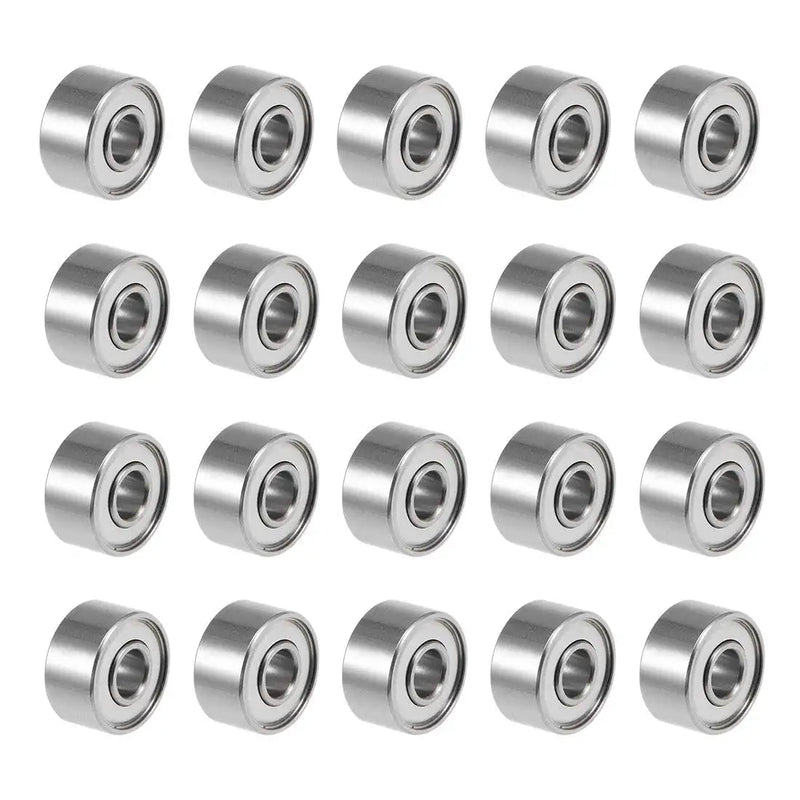uxcell 693ZZ Deep Groove Ball Bearings Z2 3mm X 8mm X 4mm Double Shielded Carbon Steel 20pcs 3mmx8mmx4mm