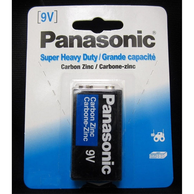 1Pc Size 9V Panasonic Batteries Super Heavy Duty Power Zinc Carbon