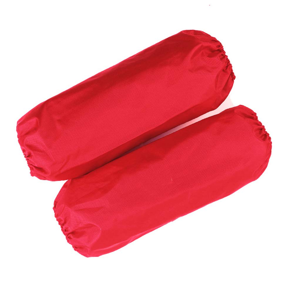 2 Pairs Waterproof Oilproof Oversleeves Arm Sleeves Covers Reusable Protective Oversleeves Sleevelet for Restaurant Kitchen Cleaning Tool, Red