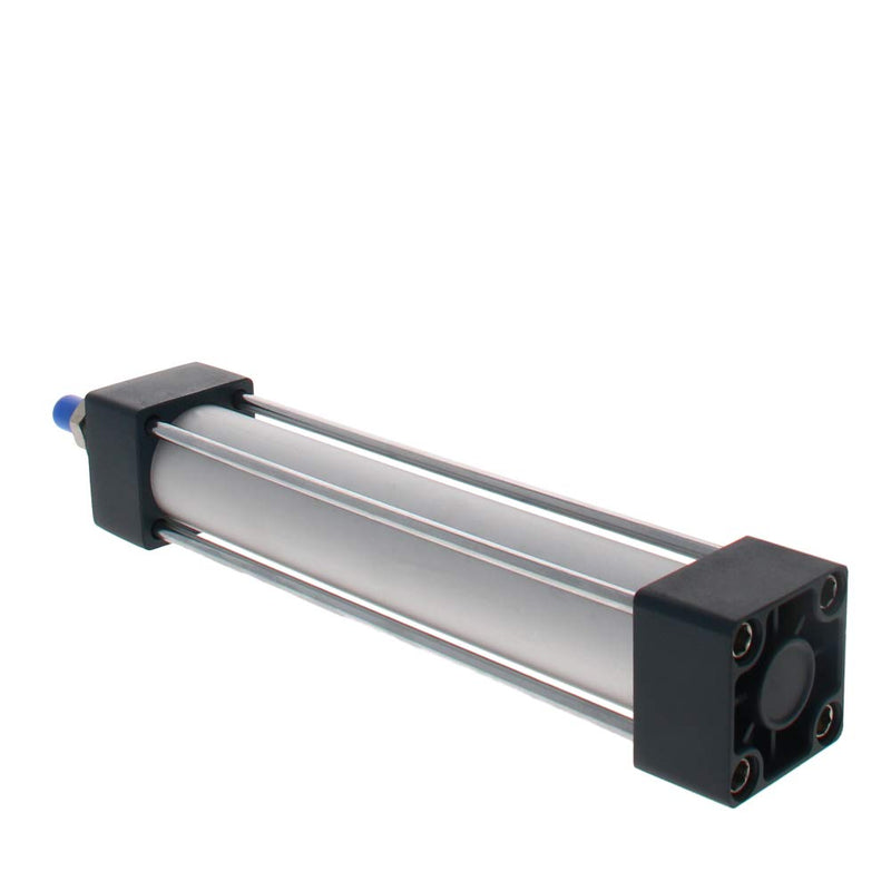 Othmro Air Cylinder 1.26in Bore 5.9in Stroke Double Action Air Cylinder 1/8PT Single Rod Double Acting Aluminium Alloy Penumatic Quick Fitting Air Cylinder for Pneumatic and Hydraulic Systems sliver gray
