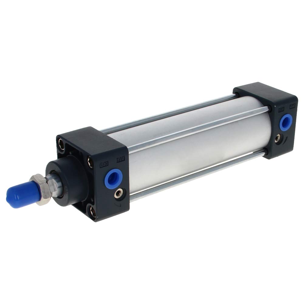 Othmro 1Pcs Air Cylinder SC40 x 100, 40mm/1.57" Bore 100mm/3.94" Stroke Double Action Air Cylinder, 1/4PT Single Rod Double Acting Aluminium Alloy Penumatic Quick Fitting Air Cylinder